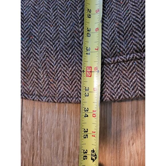 VTG Abercrombie & Fitch Harris Tweed Sport Coat Blazer Wool Men's Sz XL Brown - Picture 9 of 13